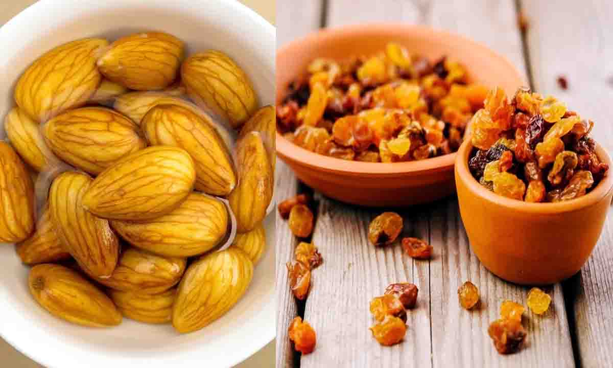 बादाम और किशमिश को भिगोकर खाने से होगा सेहत में असर