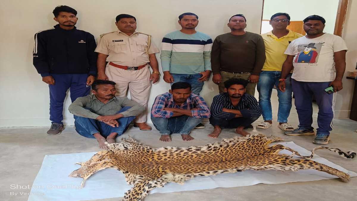 तेंदुए की खाल की तस्करी, 3 तस्कर गिरफ्तार