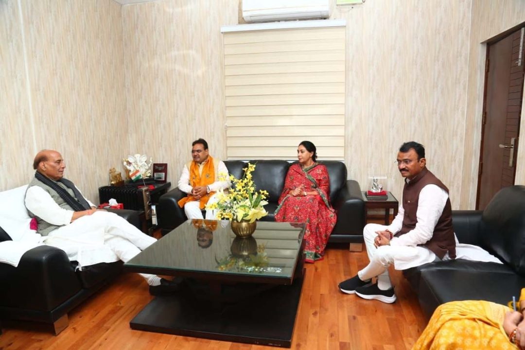 दिल्ली में राजस्थान के मुख्यमंत्री और उपमुख्यमंत्री