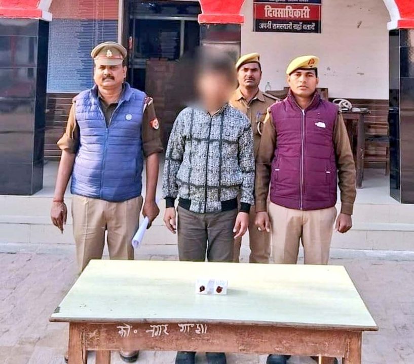 1 शातिर लूटेरा गिरफ्तार, लूट का समान बरामद