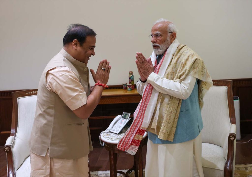 असम सीएम ने की पीएम मोदी से मुलाकात
