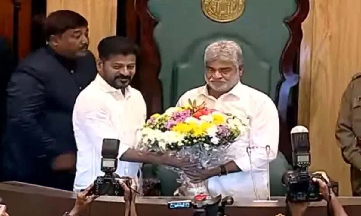 कांग्रेस के गद्दाम प्रसाद कुमार सर्वसम्मति से तेलंगाना विधानसभा अध्यक्ष चुने गए