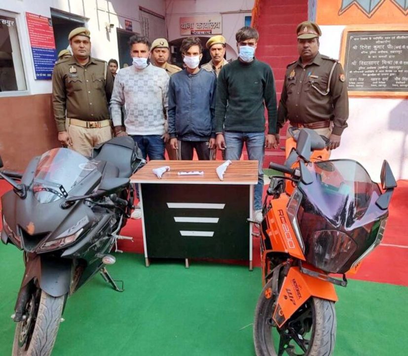 पुलिस ने मुठभेड़ में तीन शातिर बदमाश गिरफ्तार