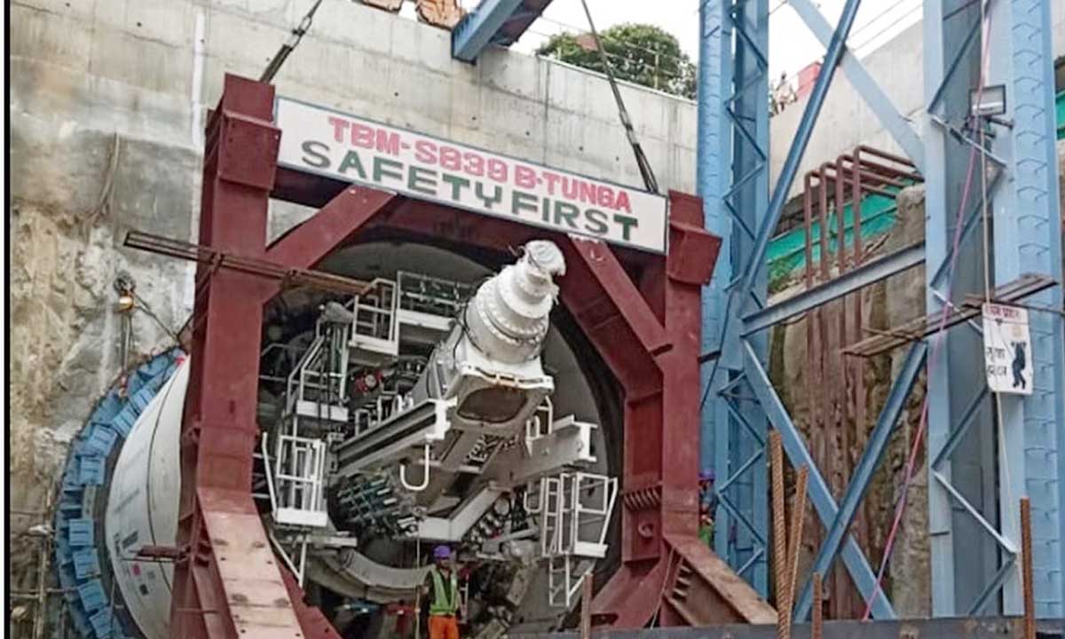 मेट्रो की पिंक लाइन के लिए मील का पत्थर- TBM तुंगा आज सफलता हासिल करेगी