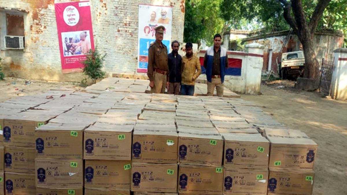 पुलिस और एसटीएफ के जॉइंट ऑपरेशन में 41 लाख की शराब बरामद