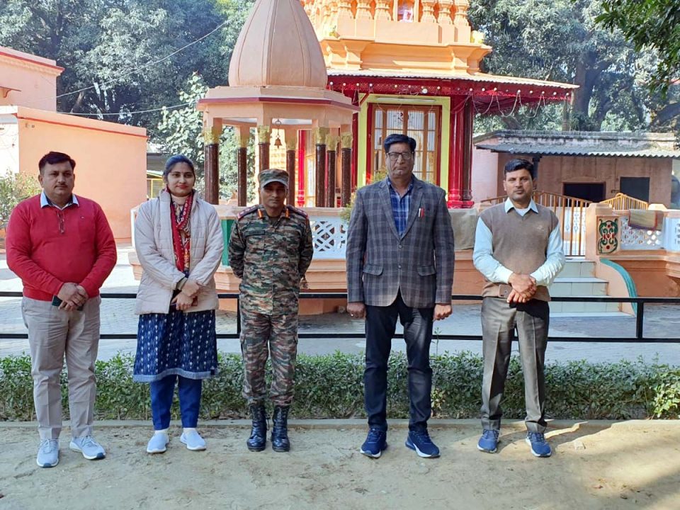अधिकारी कर्नल ने विद्यालय में संचालित एनसीसी गतिविधियों का किया निरीक्षण