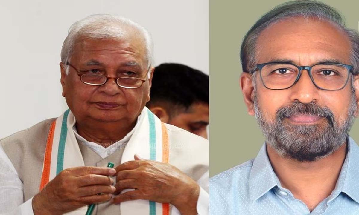 सीपीएम नेता ने कन्नूर यूनिवर्सिटी के नए वीसी का गुलदस्ते से स्वागत किया