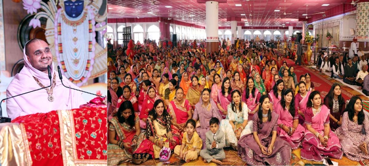 रामद्वारा में हरिनारायण रामेश्वरलाल डागा परिवार की ओर से आयोजित नानी बाई का मायरा कथा का दूसरा दिन