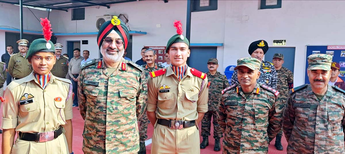 महानिदेशक एन सी सी का भ्रमण ग्रुप मुख्यालय