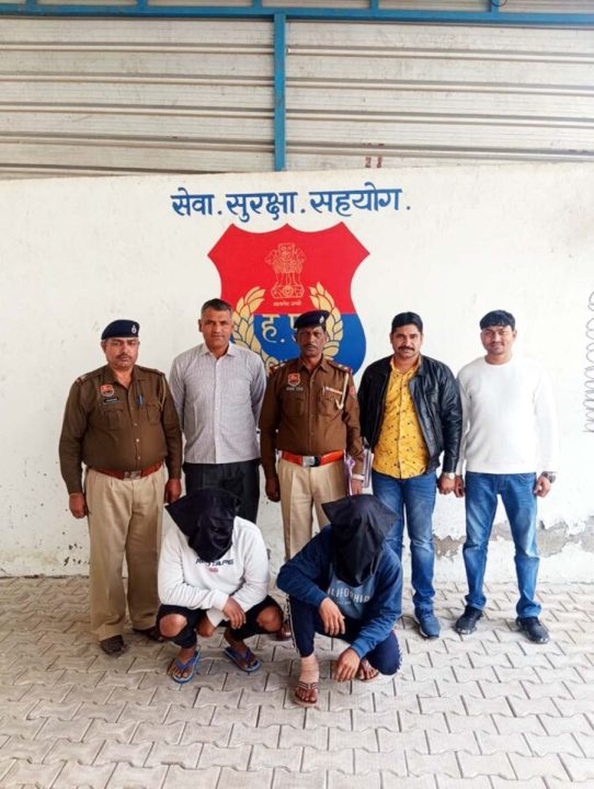 फायरिंग कर मांगी 20 लाख रंगदारी, दो गिरफ्तार