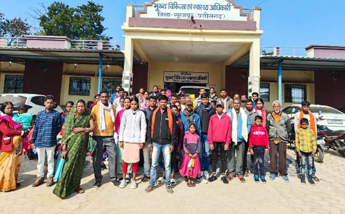 26 चिन्हांकित बच्चों को ऑपरेशन के लिये भेजा गया रायपुर मेडिकल कॉलेज