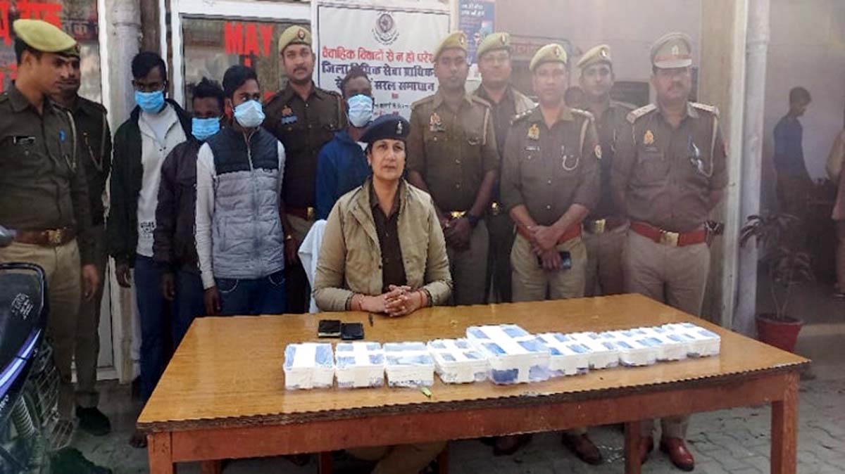 1.25 लाख की लूट करने वाले चारों बदमाश गिरफ्तार