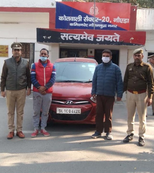 चेकिंग के दौरान एसआई पर कार चढ़ाने की कोशिश, दो गिरफ्तार