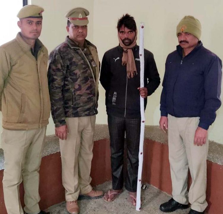 पुलिस नें आरोपी गब्बर कों किया गिरफ्तार