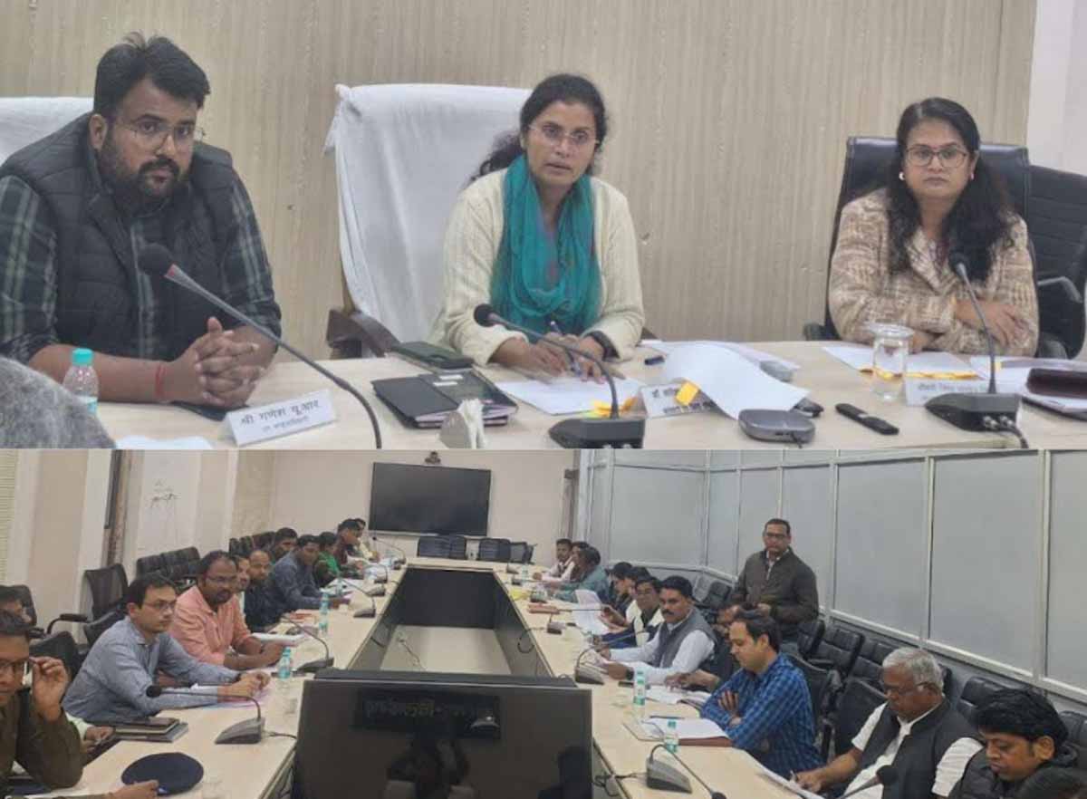 कलेक्टर डॉ सिद्दीकी ने निर्माण कार्यों की अद्यतन जानकारी लेकर पूर्ण करने के दिए निर्देश