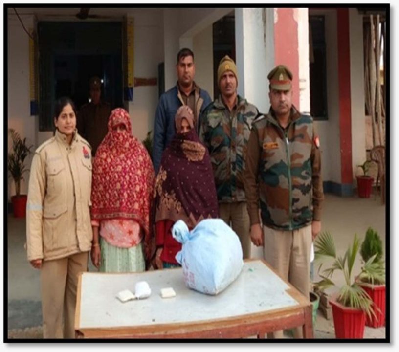 गांजा तस्करी करने वाली दो महिला गिरफ्तार, 3 किलो गांजा मिला
