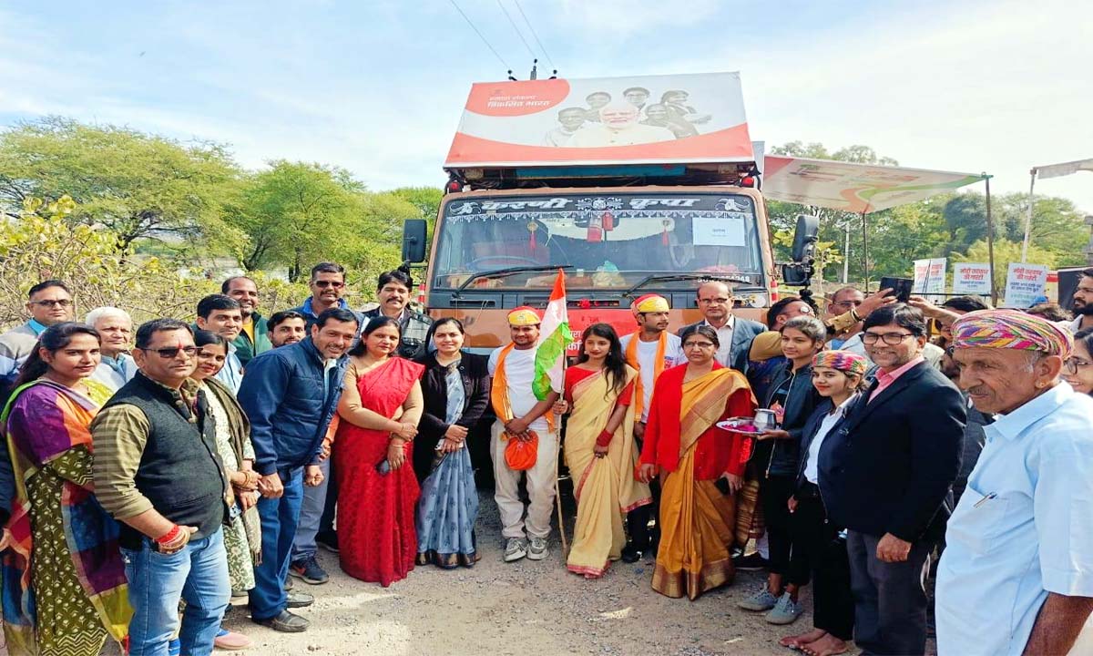 Udaipur :विकसित भारत संकल्प यात्रा : 12 ग्राम पंचायतों में हुए शिविर