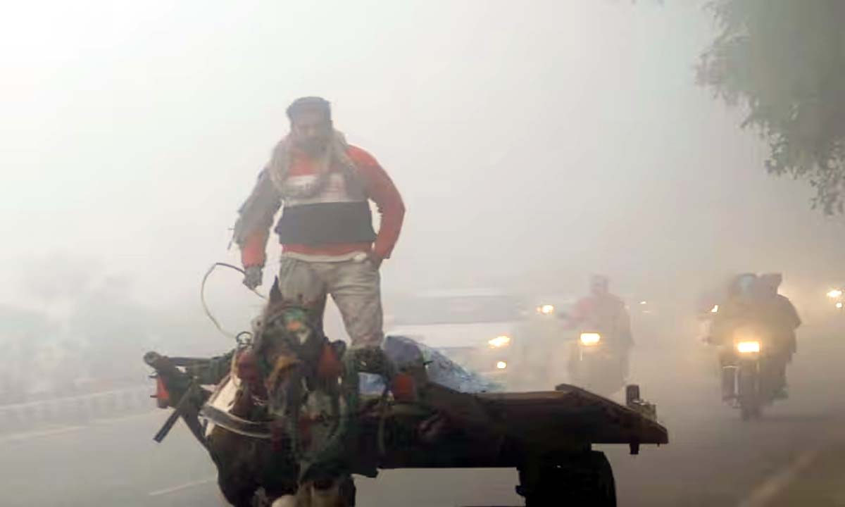 weather update : कोहरे के चलते देरी से शुरू हो रही लोगों की दिनचर्या, कोरोना के नए वेरिएंट का डर