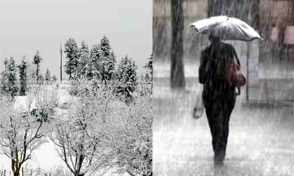 उत्तराखंड में बदला मौसम , ऊंची चोटियों पर शुरु हुई बर्फबारी