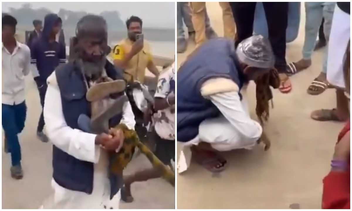 महिला से बात करने पर बुजुर्ग को तालिबानी सज़ा, वीडियो वायरल