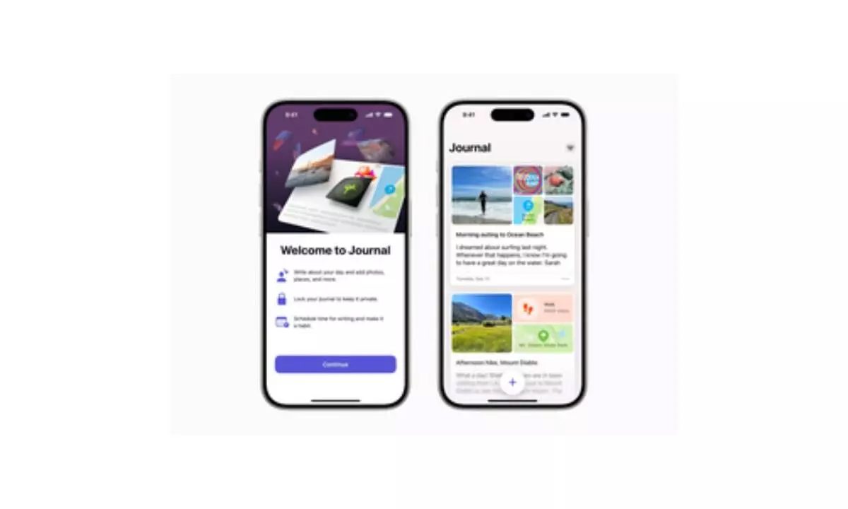 नया Apple iPhone ऐप जर्नल