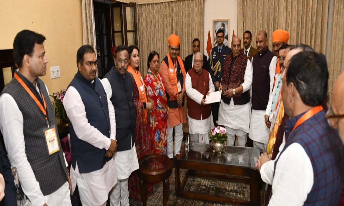 राज्यपाल ने भजन लाल को मुख्यमंत्री पद की शपथ के लिए आमन्त्रित किया