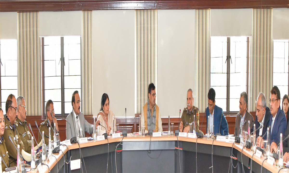 CM Bhajan Lal Sharma : मुख्यमंत्री ने ली 58 वें पुलिस महानिदेशक-महानिरीक्षक सम्मेलन की तैयारियों की समीक्षा बैठक