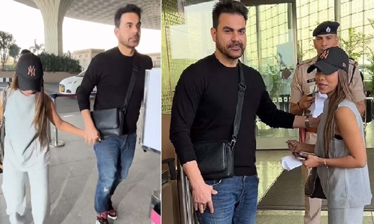 अरबाज खान का हाथ पकड़े नजर आईं शूरा खान