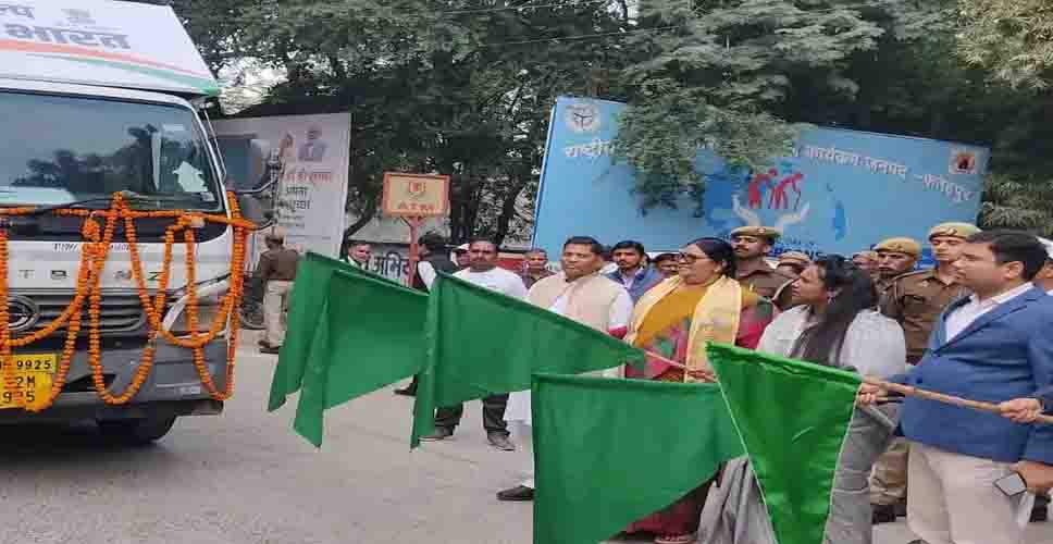 विकास भारत संकल्प यात्रा पहले दौर में रथ लक्ष्मणगढ़
