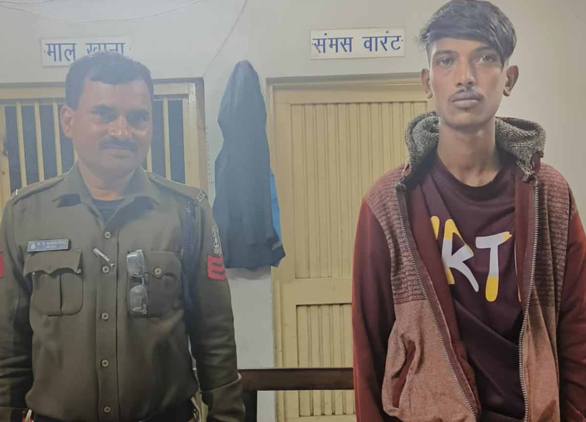 मोवा ब्रिज के पास फैलाई दहशत, युवक गिरफ्तार