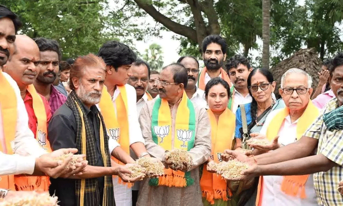 बीजेपी ने हर परिवार को 25 किलो चावल देने की मांग की