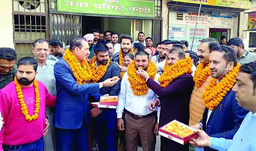 मोहन लाल बने नप बद्दी के उपाध्यक्ष, कांग्रेस की हुई नगर परिषद बद्दी