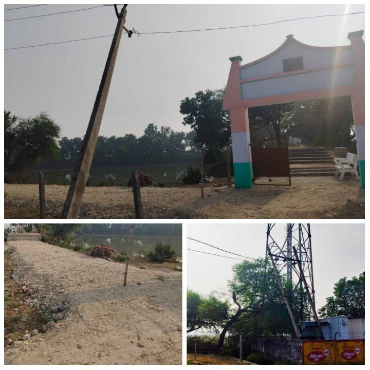 भ्रष्टाचार की भेंट चढ़ा बसहरा उपहार का अमृत सरोवर तालाब