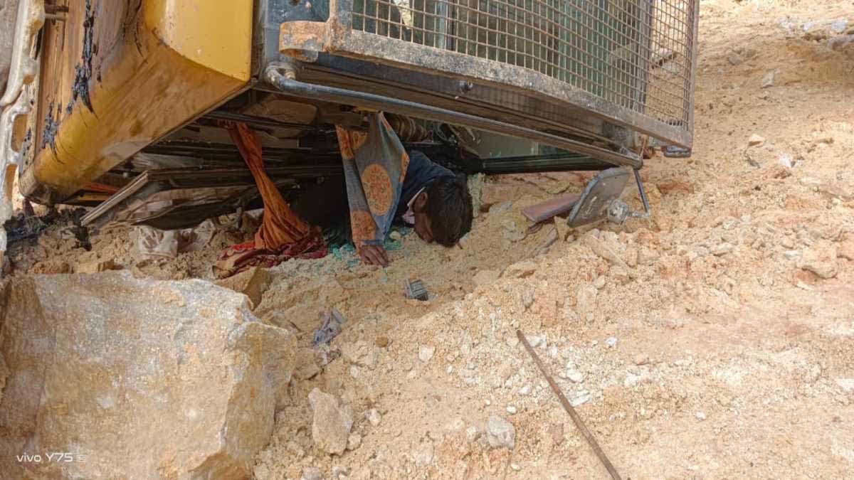 भारतमाला प्रोजेक्ट हादसे में दो मजदूर की मौत
