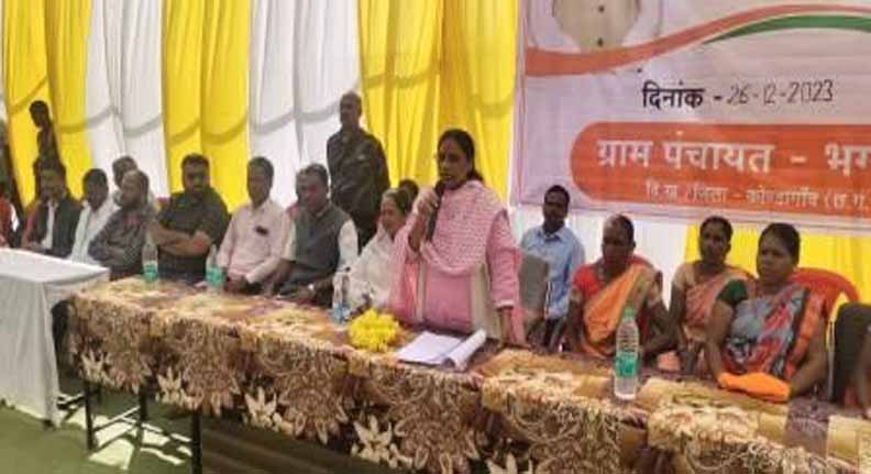 विधायक उसेण्डी हुई विकसित भारत संकल्प यात्रा में शामिल