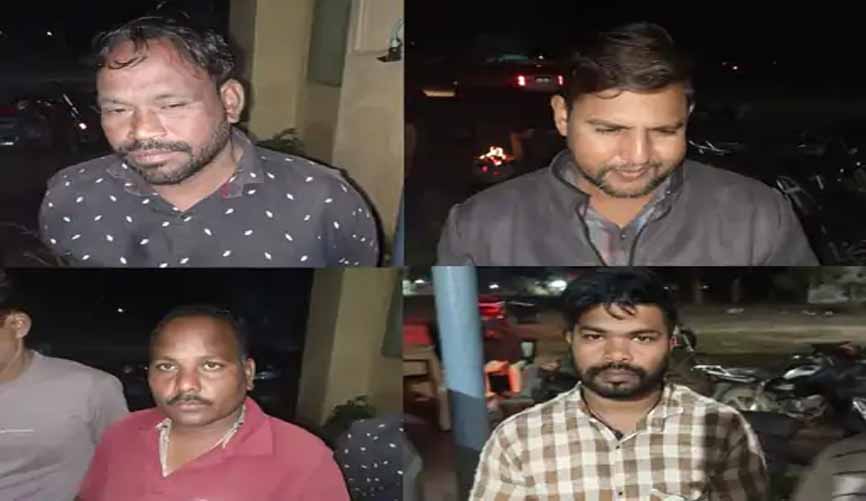 जुआ खेलते पटवारी सहित 11 जुआरी गिरफ्तार, 20 हज़ार नकदी जब्त