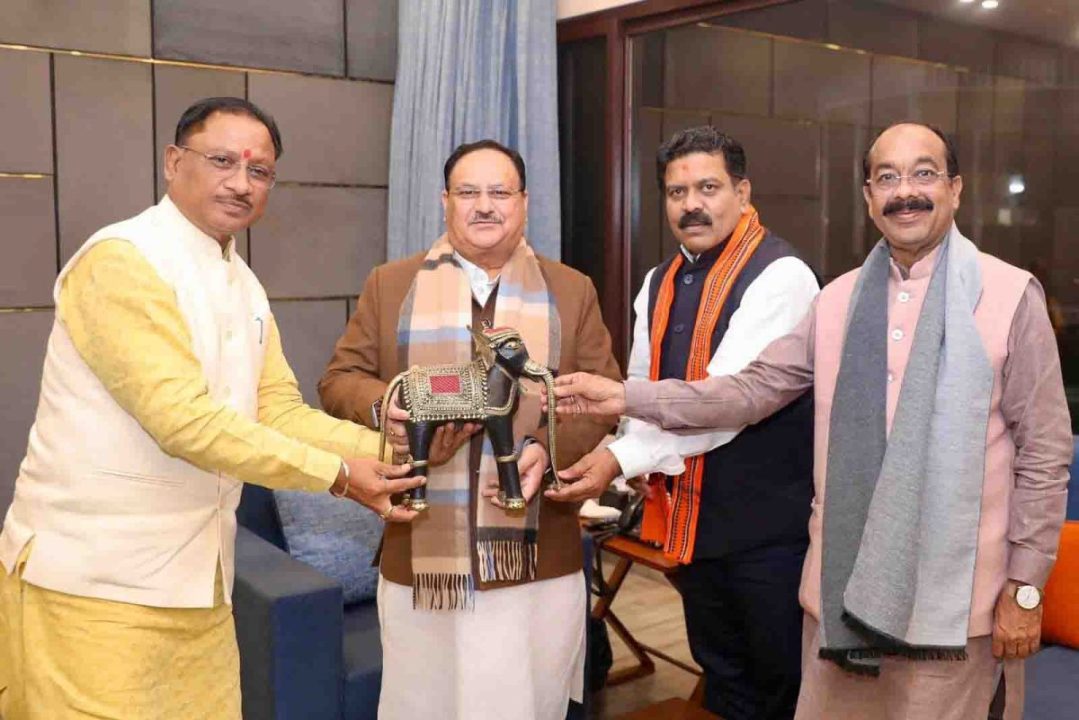 जेपी नड्डा से मिले मुख्यमंत्री विष्णुदेव साय