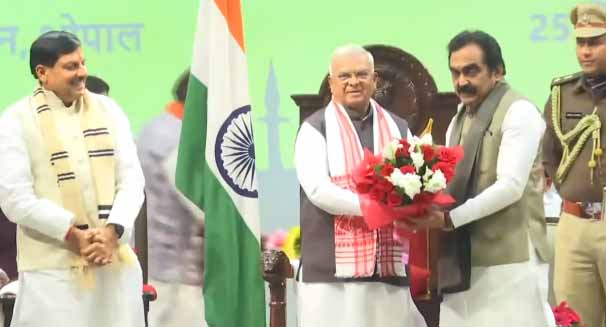 मध्यप्रदेश में मंत्रिमंडल का शपथ ग्रहण समारोह