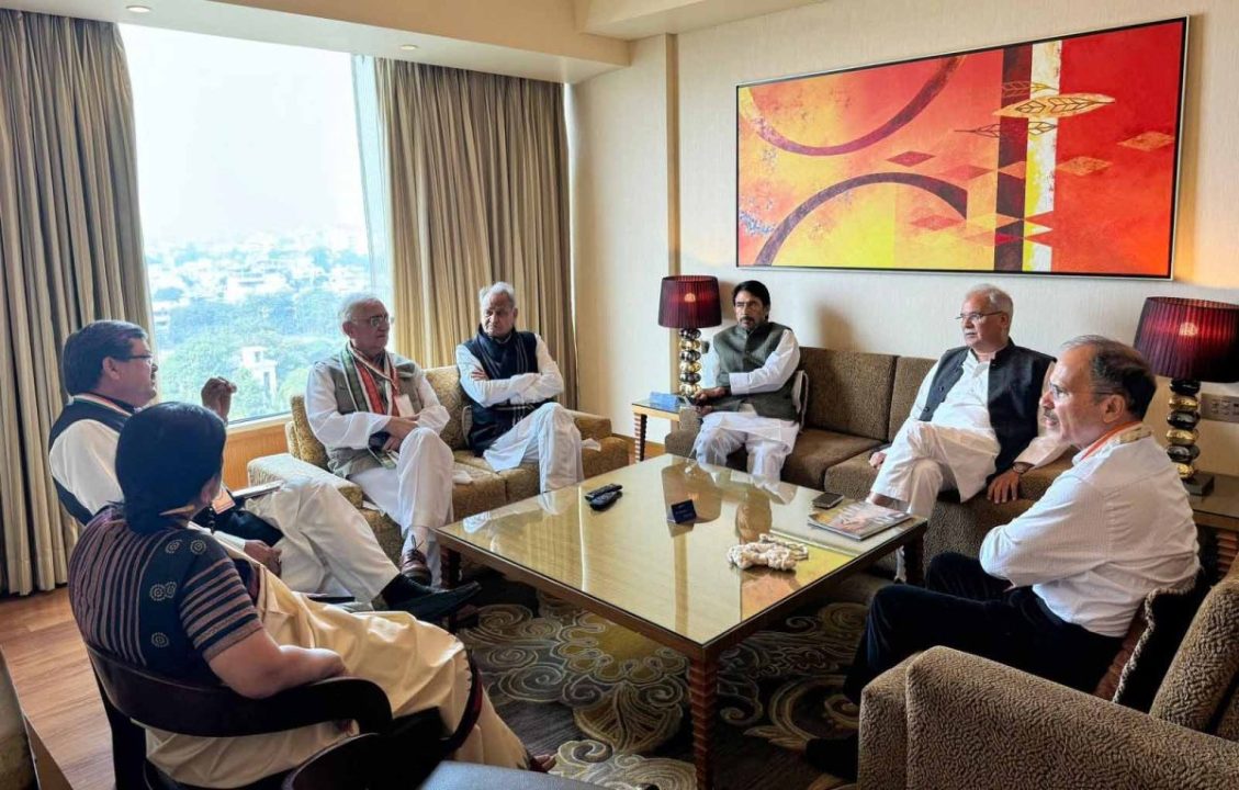 राष्ट्रीय गठबंधन समिति की अहम बैठक में शामिल हुए भूपेश बघेल
