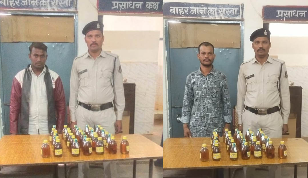 पलौद और सेरीखेड़ी में शराब बेचते दो गिरफ्तार