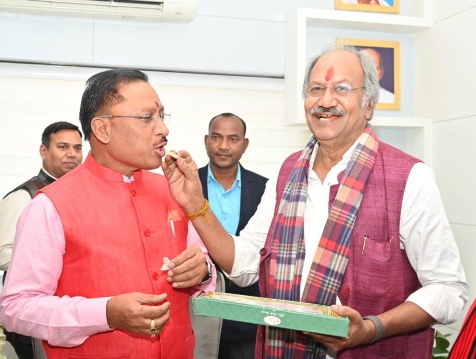 कैबिनेट मंत्री बृजमोहन अग्रवाल को मंत्रालय भवन में कक्ष का हुआ आबंटन