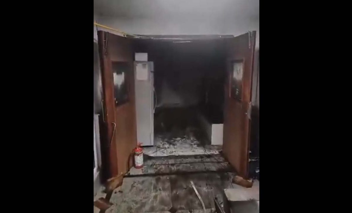 दिल्ली एम्स में लगी आग, सामने आया वीडियो