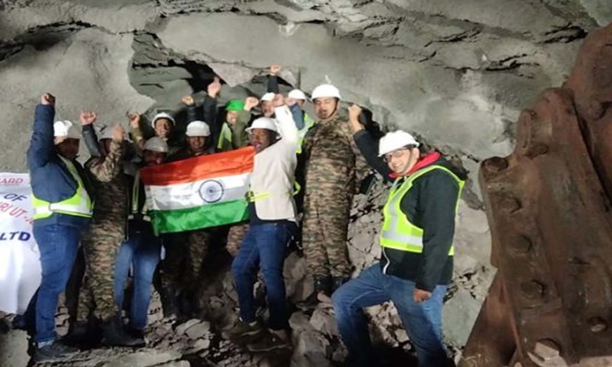बीआरओ को 700 मीटर लंबी नौशेरा सुरंग में सफलता हासिल हुई
