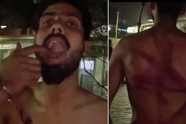 हेड कांस्टेबल तथा एक दर्जन लोगों ने छात्र के साथ की मारपीट