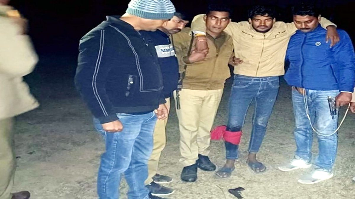 पुलिस मुठभेड़ में जानलेवा हमले का आरोपी गिरफ्तार
