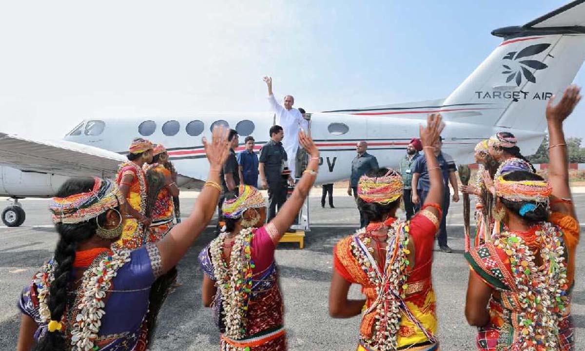 Odisha: मुख्यमंत्री नवीन पटनायक ने मलकानगिरी में नवनिर्मित हवाई अड्डे का अनावरण किया