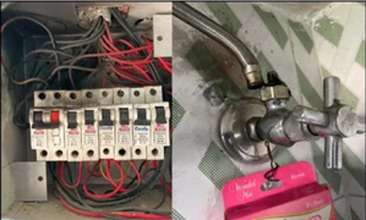 हाई वोल्टेज की सप्लाई से कई इलेक्ट्रॉनिक सामान जलकर राख, गुस्से में लोग