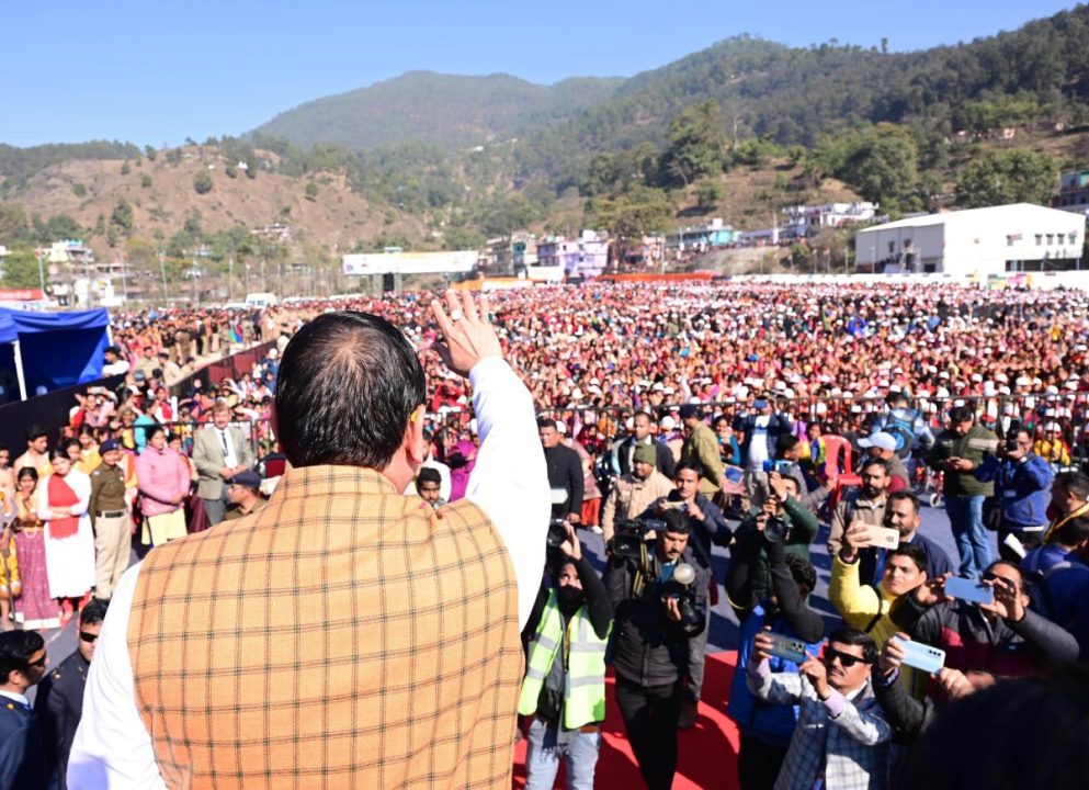 मुख्यमंत्री ने कपकोट में किया 100 करोड़ की 37 योजनाओं का लोकार्पण एवं शिलान्यास