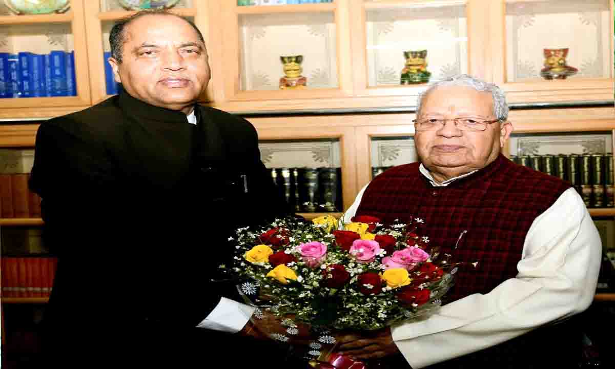 Jaipur : राज्यपाल से हिमाचल प्रदेश के पूर्व मुख्यमंत्री की शिष्टाचार भेंट