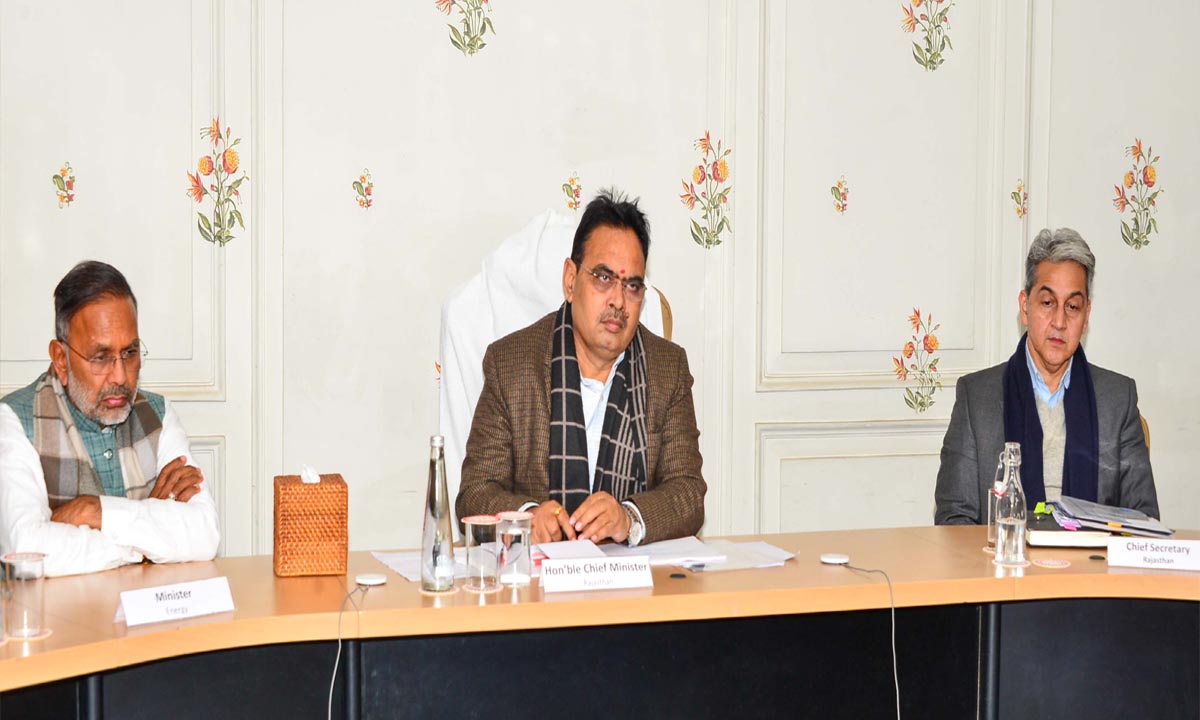 Jaipur : मुख्यमंत्री ने ली ऊर्जा विभाग की समीक्षा बैठक ऊर्जा में आत्मनिर्भरता प्रगति एवं समृद्धि का सूत्र: मुख्यमंत्री
